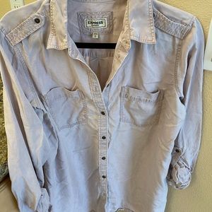 Express boyfriend style button down size medium